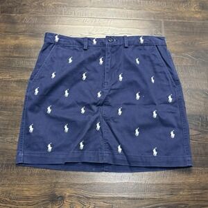Ralph Lauren Sport Womens Skirt Sz‎ 4 Navy Blue Y2K Embroidered Logo Preppy